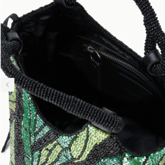 NWT Staud Cote Beaded Bag Green Palm - Picture 3 of 8